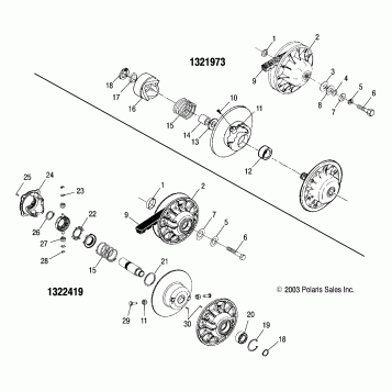 DRIVEN CLUTCH - A04CH68AP/AQ/AU/CU (4987468746C04)