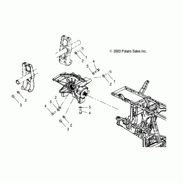 REAR GEARCASE MOUNTING - A03CH68AA/AC/AF/AH/AL (4987468746D02)