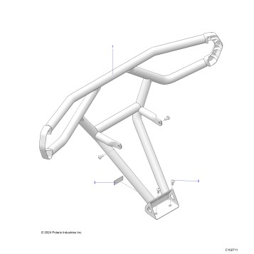 BODY, REAR BUMPER TRAIL - A25SHD57A9 (C102711)