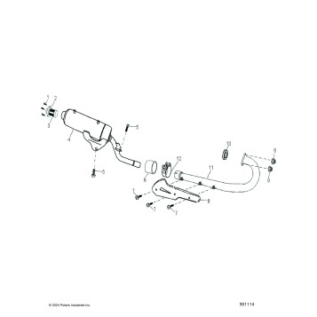ENGINE, EXHAUST - A25YPA20A4 (901114-01)