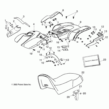 CAB/SEAT - A04FA09CA/CB (4987808780B04)
