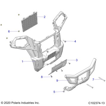 BODY, FRONT BUMPER - A23SVA85A3 (C102374-13)