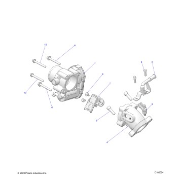 ENGINE, THROTTLE BODY and FUEL RAIL - A26SHR57AG (C102554)