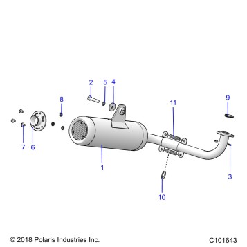 ENGINE, EXHAUST SYSTEM - A20HAB15A2