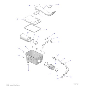 ENGINE, AIR INTAKE SYSTEM - A26SDA57A7 (C102799)