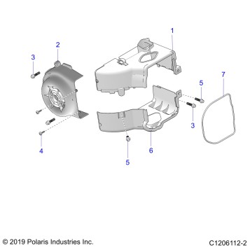 ENGINE, FAN COVER AND SHROUD - A23HBBO7B3/B7 (C1206112-2)