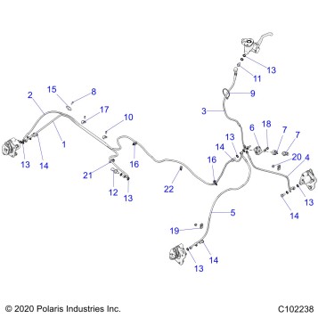 BRAKES, BRAKE LINES - A21SDA57A5 (C102238)