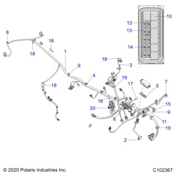 ELECTRICAL, HARNESS - A22SDE57A4/B4 (C102367)