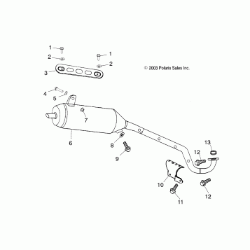 EXHAUST PIPE - A03EA09CA (4991329132A09)