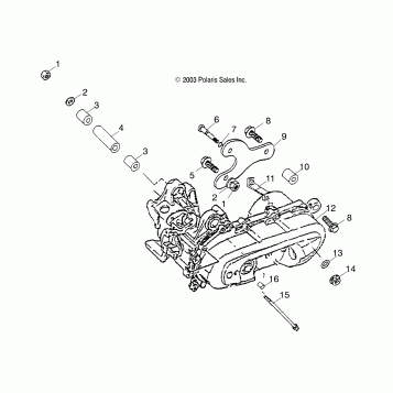 ENGINE BRACKET - A03EA09CA (4991329132A14)