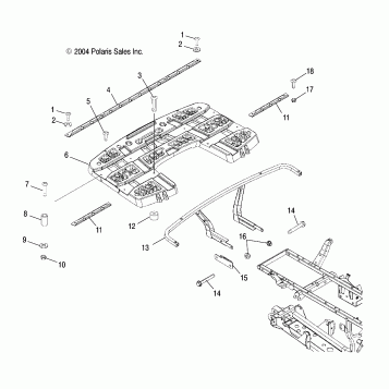 REAR RACK MOUNTING - A05MH68AK/AN/AD (4994139413A06)