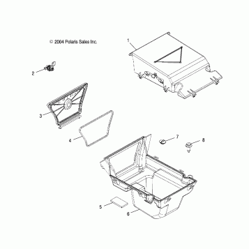REAR STORAGE BOX - A05MH68AK/AN/AD (4994139413A09)