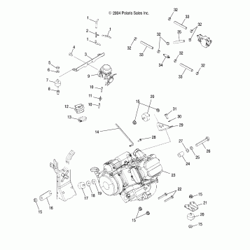 ENGINE MOUNTING - A05MH42AB/AG/AH (4994139413A13)