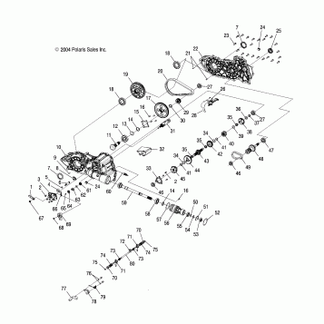 GEARCASE - A05MH42AB/AG/AH (4994139413D01)
