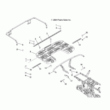 REAR RACK MOUNTING - A05MH68AC/AS/AT/AU/AW (4994169416A06)