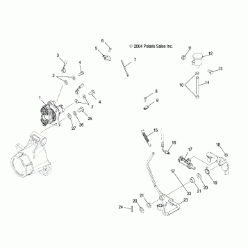 MASTER CYLINDER, REAR and FOOT PEDAL - A05MH42AB/AG/AH (4994169416B08)