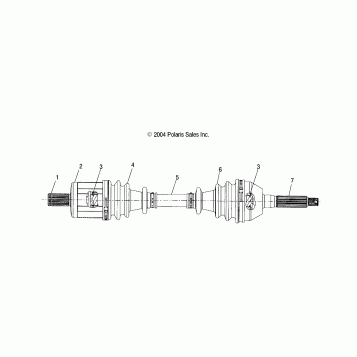 FRONT DRIVE SHAFT - A05MH68AK/AN/AD (4994169416B10)