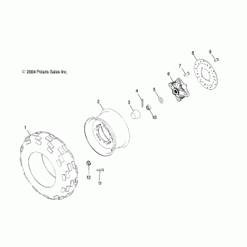 FRONT WHEEL - A05MH68AK/AN/AD (4994169416B14)