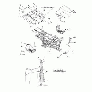 REAR CAB and SEAT - A05MH68AK/AN/AD (4994199419A03)