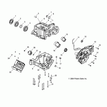 CRANKCASE - A05MH59AK/AN (4994199419D07)