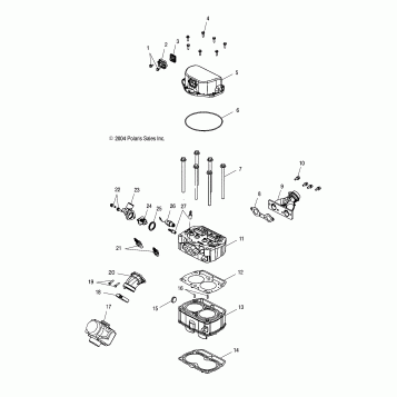 CYLINDER and CYLINDER HEAD - A05MH59AK/AN (4994199419D09)