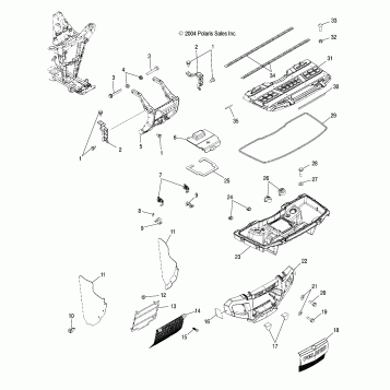 FRONT STORAGE and BUMPER MOUNTING - A05MH68AK/AN/AD (4994229422A07)