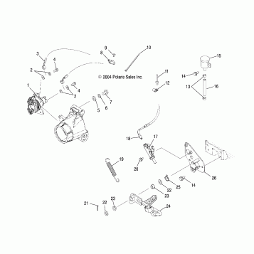 MASTER CYLINDER, REAR AND FOOT PEDAL - A05MH68AK/AN/AD (4994229422B08)