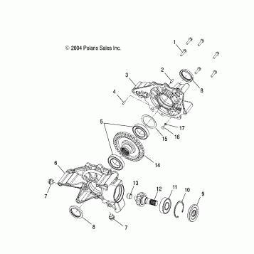 REAR GEARCASE - A05MH68AK/AN/AD (4994229422D05)