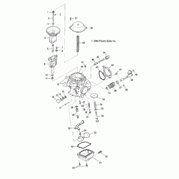 ENGINE, CARBURETOR - A05MH68AK/AN/AD (4994229422D11)