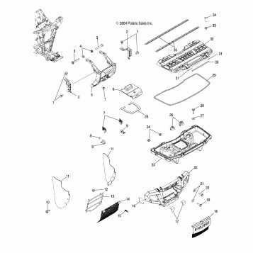 FRONT STORAGE and BUMPER MOUNTING - A05MH68AC/AS/AT/AU/AW (4994279427A07)