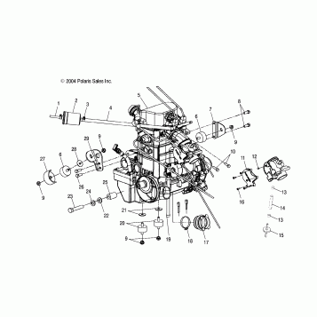 ENGINE MOUNTING - A05MH68AC/AS/AT/AU/AW (4994279427B03)