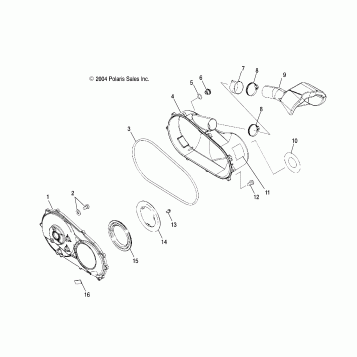 CLUTCH COVER - A05MH68AK/AN/AD (4994279427C12)