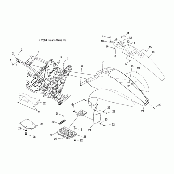 FRONT CAB - A05BA25CA/CB (4994739473A03)