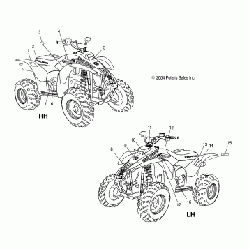 DECALS - A05BA25CA/CB (4994739473A09)