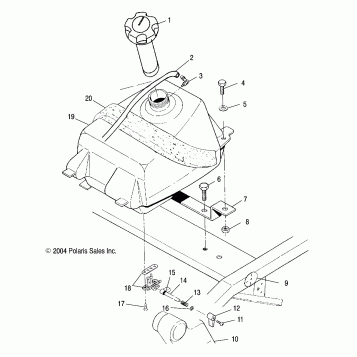 FUEL TANK - A05BA25CA/CB (4994739473A10)
