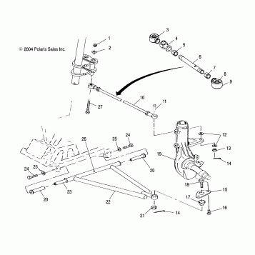 A-ARM/STRUT MOUNTING - A05BA25CA/CB (4994739473B01)