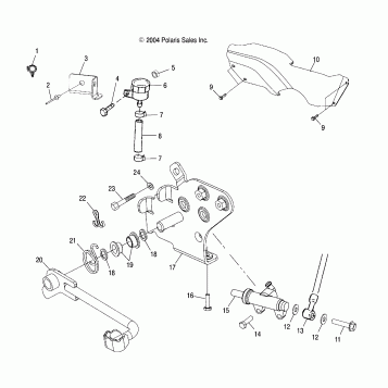 REAR BRAKE MASTER CYLINDER - A05BA25CA/CB (4994739473B06)