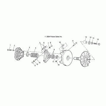DRIVE CLUTCH - A04BA25CA/CB (4994739473B13)