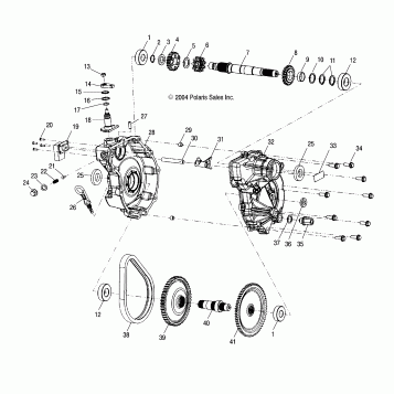 GEARCASE - A04BA25CA/CB (4994739473C03)
