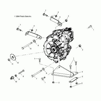 GEARCASE MOUNTING - A05BA25CA/CB (4994739473C05)