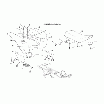 REAR CAB - A05BG50AA/FA (4994789478A04)