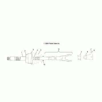 DRIVE SHAFT - A06BG50AA/FA (4994789478B02)