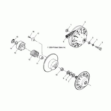 DRIVEN CLUTCH - A05BG50AA/FA (4994789478B10)