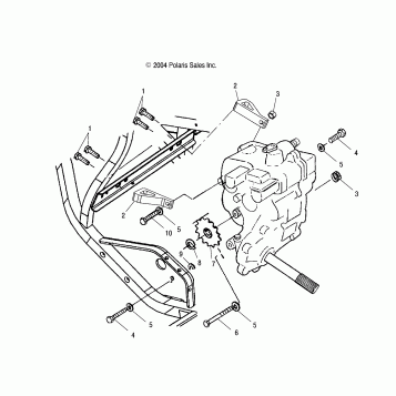 GEARCASE MOUNTING - A03BG50AA (4994789478B11)