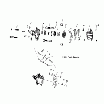 REAR CALIPER MOUNTING - A05BG50AA/FA (4994789478B13)