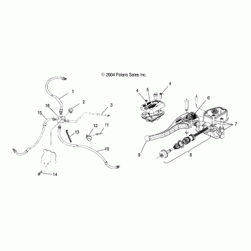 CONTROLS - MASTER CYLINDER/BRAKE LINE - A05BG50AA/FA (4994789478C01)