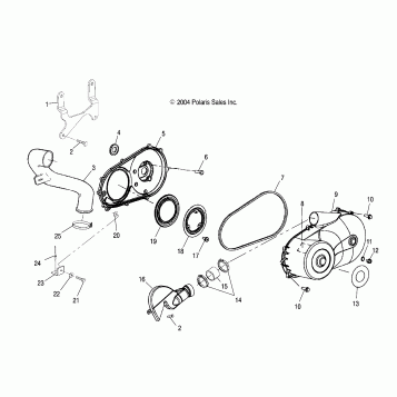 CLUTCH COVER - A04BG50AA/FA (4994789478C05)