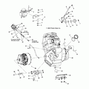 ENGINE MOUNTING - A05CA32AA/AB/AC/FA (4994839483A07)