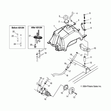 FUEL TANK - A05CA32AA/AB/AC/FA (4994839483A12)