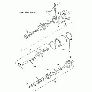 STARTING MOTOR - A03CB32AA/FC (4994839483D01)